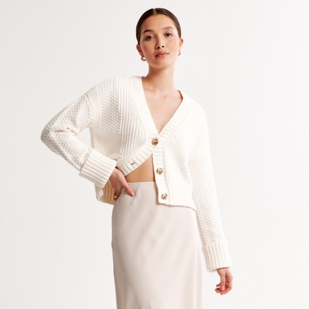 Abercrombie & Fitch Oversized Knitted Cardigan